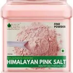 Bliss of Earth 1KG Fine Powder Pakistani Himalayan Pink Salt Non Iodised for Weight Loss & Healthy Cooking, Natural Substitute of White Salt
