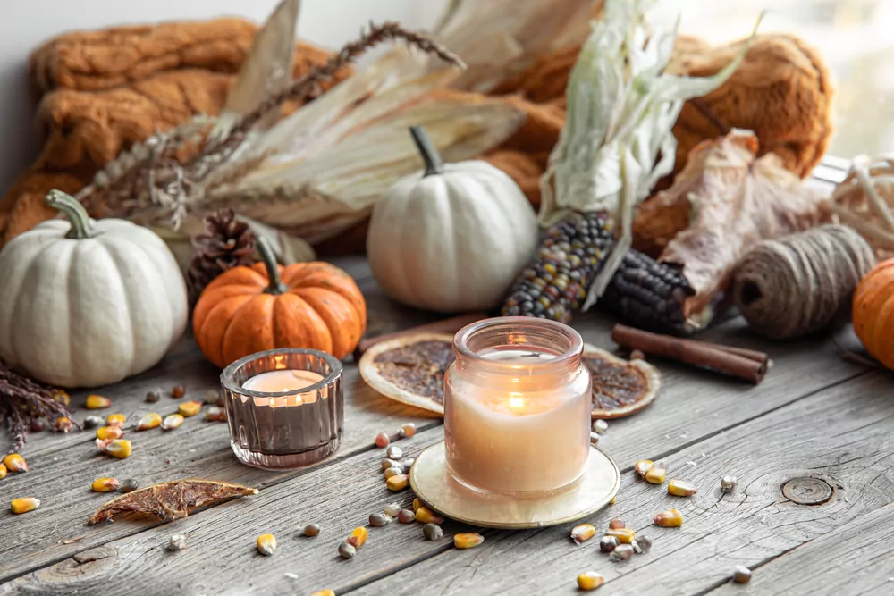 autumn scented candle