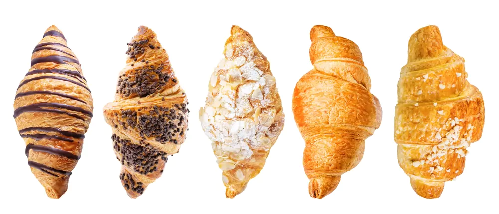 different types of croissants
