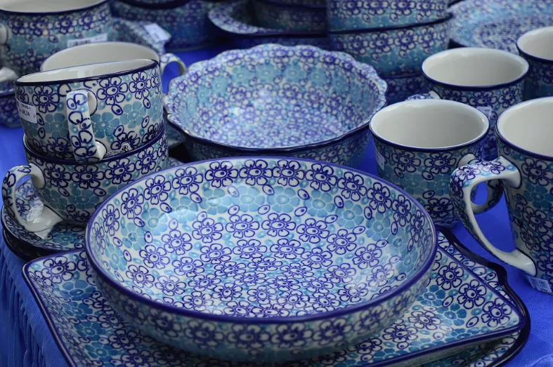 traditional blue pottery rajasthan