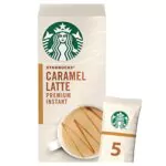 Starbucks Caramel Latte Premium Instant Ground Coffee Mixes 107.5g, Box