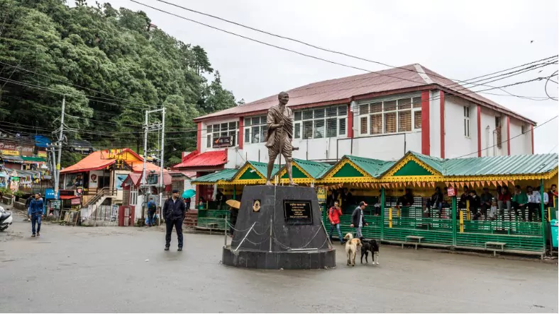 gandhi chowk the most famous and main attraction in dalhousie
