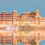 udaipur city palace from lake pichola
