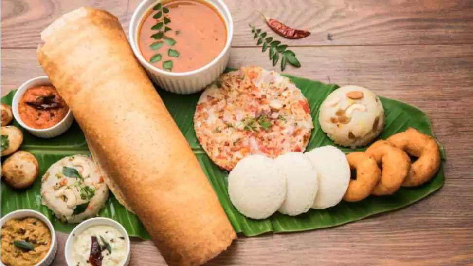 group of south indian food
