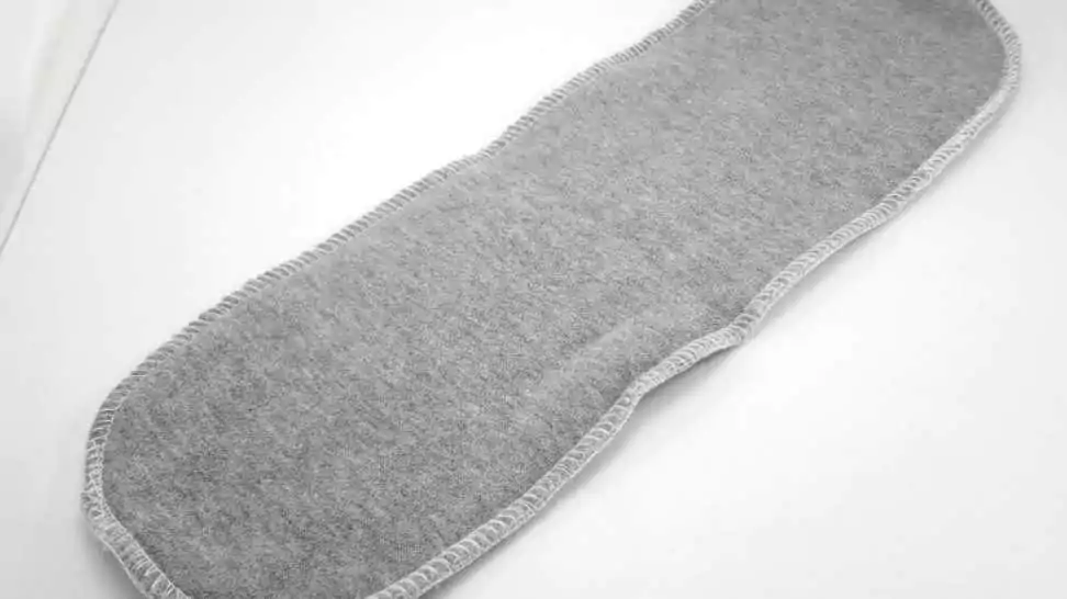 plain grey absorbent diaper insert
