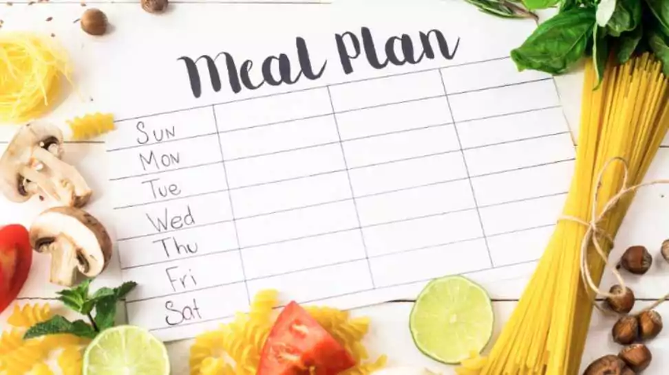 meal plan for a week